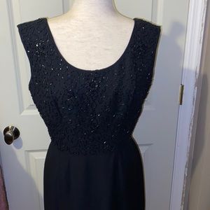 Vintage dress with beaded bodice